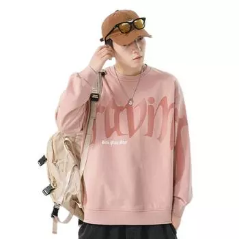 Осенне-зимний свободный свитер для мужчин и женщин, повседневный пуловер с круглым вырезом M