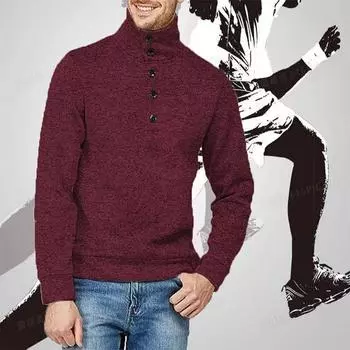 Осенне-зимний теплый свитер с высоким воротом, мужские модные мужские свитера, приталенный пуловер, мужской трикотаж S белый