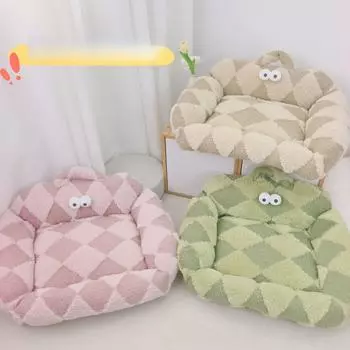 Осенне-зимний теплый утолщенный наполнитель для домашних животных, наполнитель для собак, наполнитель для кошек, наполнитель для дивана с полосками в виде ромба, наполнитель для маленьких и средних собак и кошек с большой глазницей 40*50cm