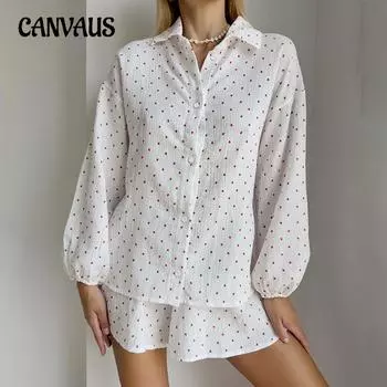 Осенне-зимний женский белый принт с любовью из хлопка, удобные шорты с длинным рукавом, пижамный костюм, домашняя одежда S