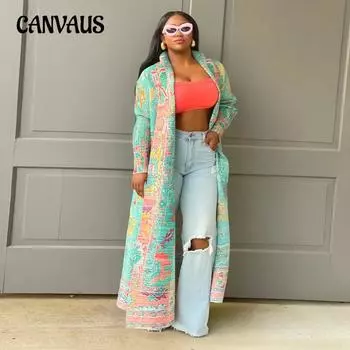 Осенне-зимний женский кардиган, плащ, плиссированный плащ большого размера с принтом, длинная куртка One Size светло-фиолетовый