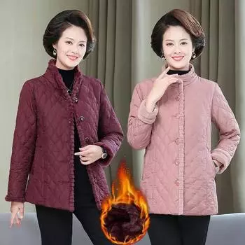 Осенне-зимний женский кардиган с утолщенной подкладкой, куртка с воротником-стойкой и пуговицами, большой размер, теплая повседневная куртка, короткая теплая куртка XXXXXXL чёрный