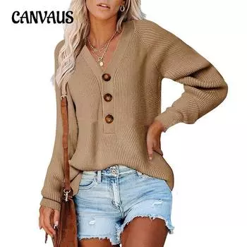 Осенне-зимний женский кардиган, свитер на пуговицах, вязаный свитер с v-образным вырезом S белый