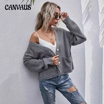 Осенне-зимний женский кардиган, свитер с напуском, вязаный свитер Mori, однотонный свитер с длинными рукавами в горошек S бордовый