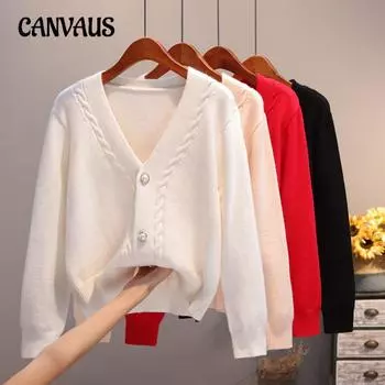 Осенне-зимний женский свитер, кардиган, свежий свитер с длинными рукавами, куртка, ленивый ветер, шикарный свободный вязаный кардиган с v-образным вырезом