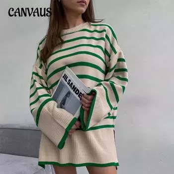 Осенне-зимний женский свитер, вязаный свитер, пуловер, свитер с круглым вырезом, свободный повседневный свитер с длинными рукавами S чёрный