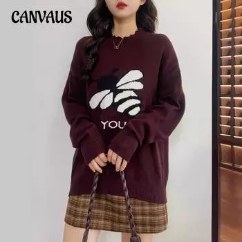 Осенне-зимний женский утолщенный вязаный свитер, нижняя часть рубашки, пуловер с длинными рукавами и круглым вырезом, непромокаемые топы S темно-коричневого