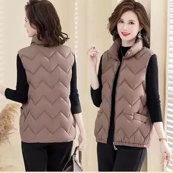 Осенне-зимний женский жилет, мужской жилет среднего возраста, короткая куртка большого размера 6XL чёрный