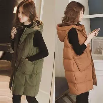 Осенне-зимний жилет женский плюс размер жилет жилет куртка пальто модная верхняя одежда топы XXXXXL чёрный