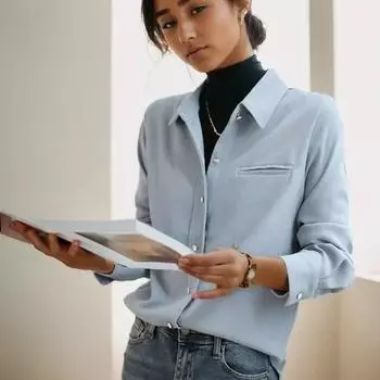 Осенне-зимняя блузка с длинным рукавом и отложным воротником, винтажная рубашка в гонконгском стиле, женские топы, однотонная одежда Blusas 29912 S абрикосовый