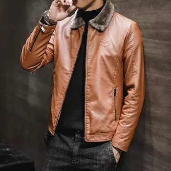 Осенне-зимняя черная мотоциклетная куртка с бархатной подкладкой, модная брендовая одежда с искусственным мехом, ветрозащитное теплое пальто для мужчин XXXXL