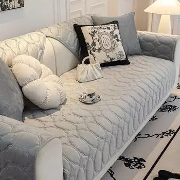 Осенне-зимняя диванная подушка в кремовом стиле, бархатная подушка с кристаллами, теплая нескользящая однотонная подушка для дивана, тканевая полотен... 70x70cm 1pcs