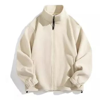 Осенне-зимняя флисовая куртка, однотонная уличная одежда для пар, теплая флисовая толстовка с капюшоном XXXL