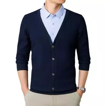 Осенне-зимняя флисовая рубашка мужская поддельная рубашка из двух частей с длинными рукавами термобелье L