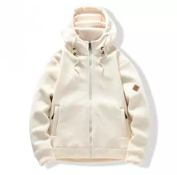 Осенне-зимняя флисовая теплая толстовка с капюшоном для пары, повседневная универсальная флисовая куртка для пары, кардиган, топ XXXXL чёрный