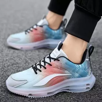 Осенне-зимняя импортная обувь большого размера из кокоса, мужская обувь из сетчатого материала, повседневная спортивная обувь из хлопка, теплая толстая подошва, усиливающая воздушную подушку, модная обувь для папы 36