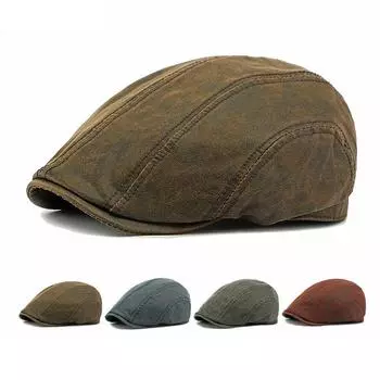 Осенне-зимняя кепка мужская берет британская винтажная кепка Forward Cap кофейный