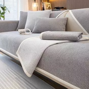 Осенне-зимняя кожаная диванная подушка Sky, универсальная нескользящая подушка на четыре сезона, чехол на спинку, тканевый чехол 70*70cm