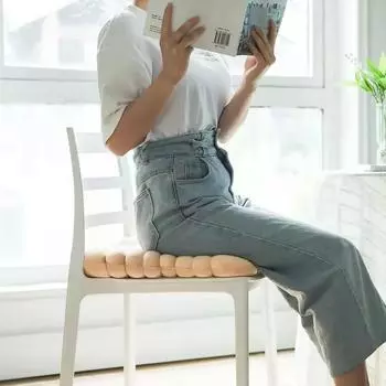 Осенне-зимняя круглая подушка для печенья, офисная подушка для стула, дивана, пола, эркера, подушка для ягодиц, толстая подушка для сиденья жёлтый