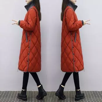 Осенне-зимняя куртка больших размеров для женщин средней длины, свободная, легкая, утепленная, повседневная, удобная, кардиган, теплая верхняя одежда 4XL