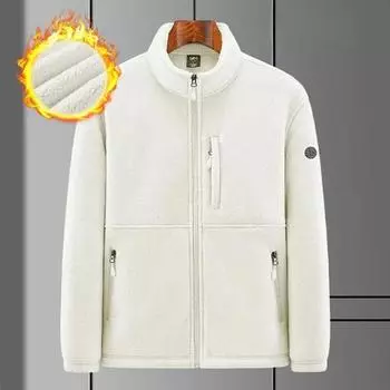 Осенне-зимняя куртка для мужчин Толстая куртка для активного отдыха Спортивная куртка большого размера XXXXXXL белый