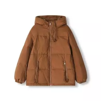 Осенне-зимняя куртка из хлопка, женская куртка из хлопка с капюшоном, свободная теплая куртка из хлопка, модная женская повседневная куртка из хлопка S