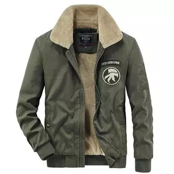 Осенне-зимняя куртка из овечьей шерсти, мужская бархатная утолщенная теплая рабочая одежда с лацканами, хлопковое пальто, повседневная модная куртка для мужчин M