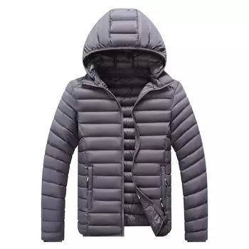 Осенне-зимняя куртка, мужская парка, пальто, водонепроницаемая мужская стеганая куртка с капюшоном, верхняя одежда L