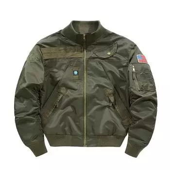 Осенне-зимняя куртка пилота ВВС США, мужская бейсбольная форма, короткая куртка с воротником-стойкой M