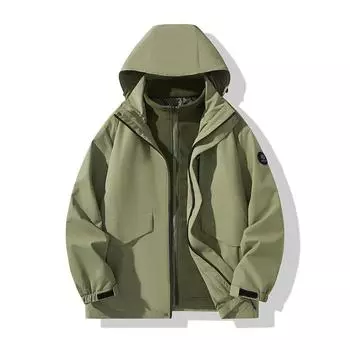 Осенне-зимняя куртка «три в одном» для активного отдыха из бархата Silver Fox, водонепроницаемая, ветрозащитная и противообрастающая куртка S розовый