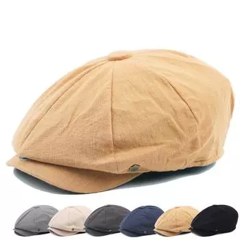 Осенне-зимняя льняная винтажная шляпа унисекс, модная шляпа художника, однотонный берет чёрный