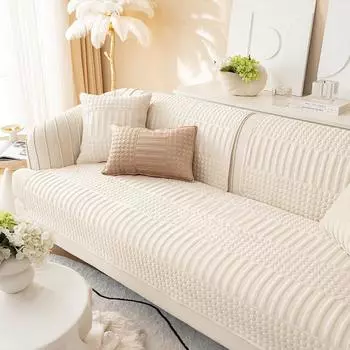 Осенне-зимняя легкая роскошная плюшевая стеганая диванная подушка, современная простая нескользящая диванная подушка, чехол для полотенец 70*70cm