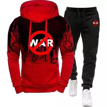 Осенне-зимняя мода с принтом, женские повседневные спортивные костюмы, женские толстовки и спортивные штаны, комплекты из двух предметов, спортивная одежда больших размеров S