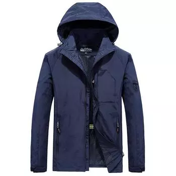 Осенне-зимняя модная новая мужская ветрозащитная водонепроницаемая хлопковая куртка, теплая спортивная куртка на открытом воздухе 4XL хаки