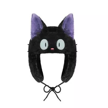 Осенне-зимняя мультяшная мужская и женская симпатичная защитная плюшевая теплая шапка OneSize чёрный