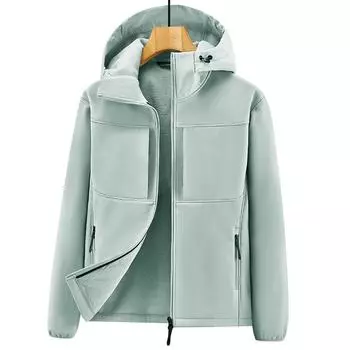 Осенне-зимняя мужская флисовая утолщенная куртка с капюшоном Charge Top для спорта на открытом воздухе ветрозащитная куртка для мужчин M хаки