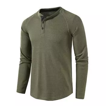 Осенне-зимняя мужская футболка, классическая однотонная футболка с длинными рукавами, нижняя рубашка XXL белый