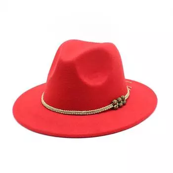 Осенне-зимняя мужская и женская шерстяная шляпа в британском стиле в стиле джаз, классическая мода M56-58cm чёрный