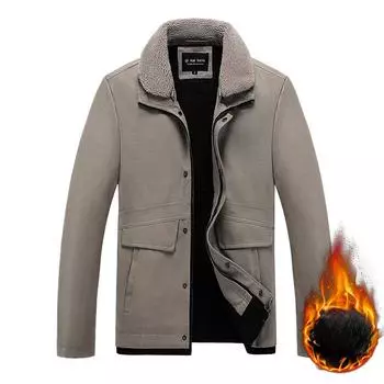 Осенне-зимняя мужская кожаная куртка, куртка Locomotive, флисовая и более плотная корейская версия куртки из искусственной кожи Мужская одежда M жёлтый