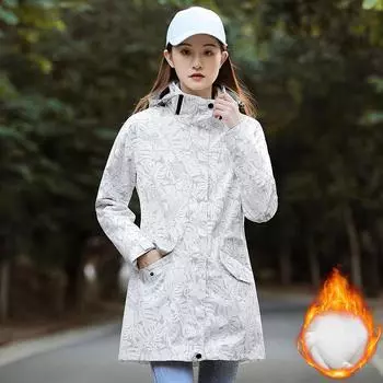 Осенне-зимняя мужская куртка для активного отдыха, большой размер, водонепроницаемый плащ, съемная шапка, куртка M чёрный