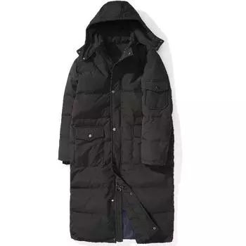 Осенне-зимняя мужская куртка до колена в европейском и американском стиле для отдыха, оверсайз, теплая куртка с воротником-стойкой 10XL