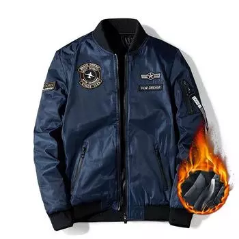 Осенне-зимняя мужская куртка пилота ВВС MA1, мужская вышитая бейсбольная форма, свободная рабочая одежда, большой размер, модная куртка M