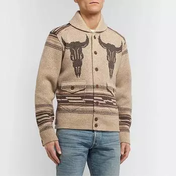 Осенне-зимняя мужская мода, свободный кардиган, теплая куртка с капюшоном и лацканами, свитер XL хаки