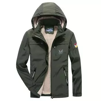 Осенне-зимняя мужская одежда больших размеров с хлопковой подкладкой, молодежные утепленные флисовые куртки, мужская зимняя одежда, мужские куртки с капюшоном, одежда из хлопка. S