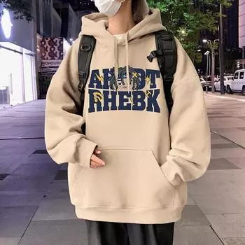 Осенне-зимняя мужская плюшевая утолщенная/обычная толстовка с капюшоном из американского чистого хлопка свободная толстовка с капюшоном теплая толстовка с капюшоном M белый