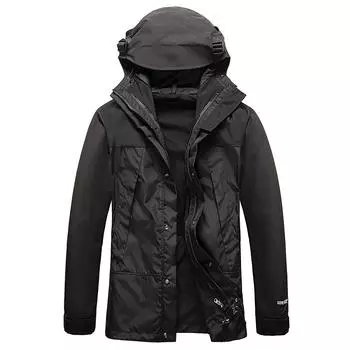 Осенне-зимняя мужская пуховая куртка одинакового цвета, водонепроницаемая и ветрозащитная уличная куртка с подкладкой для мужчин и женщин M оранжевый