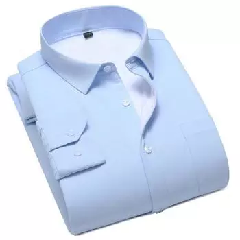 Осенне-зимняя мужская теплая рубашка из флиса с длинными рукавами, деловая повседневная рубашка из не требующей глажки ткани, устойчивая к холоду M