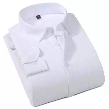 Осенне-зимняя мужская теплая рубашка из флиса с длинными рукавами, деловая повседневная рубашка из не требующей глажки ткани, устойчивая к холоду M