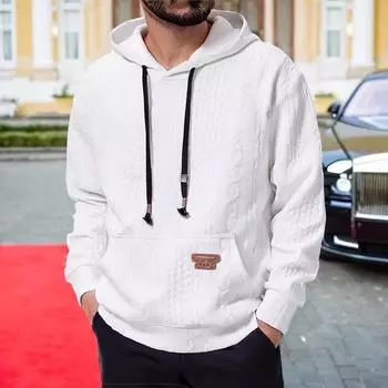 Осенне-зимняя мужская толстовка с длинным рукавом, свободный мужской свитер M