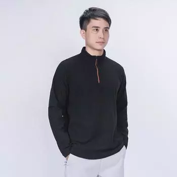 Осенне-зимняя мужская толстовка с капюшоном на молнии, повседневная рубашка с длинными рукавами, модная и универсальная толстовка с круглым вырезом для мужчин XXXXXL чёрный